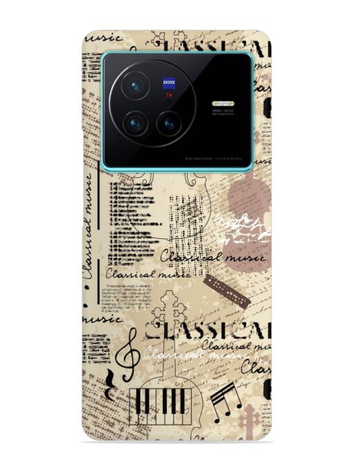 Classical Music Lpattern Snap Case for Vivo X80