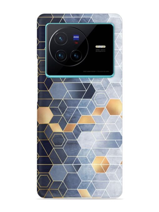 Geometric Abstraction Hexagons Snap Case for Vivo X80 Zapvi