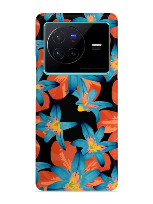 Philippine Flowers Seamless Snap Case for Vivo X80 Zapvi