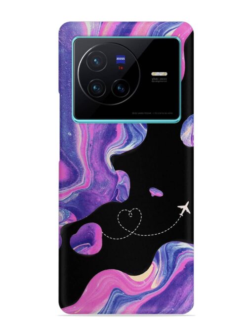 Glitter Art Snap Case for Vivo X80 Zapvi