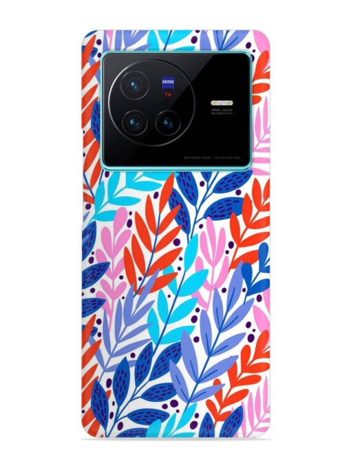 Bright Floral Tropical Snap Case for Vivo X80 Zapvi