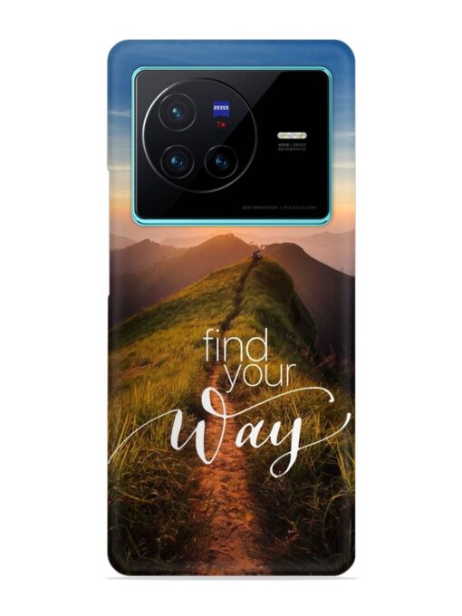 Find Your Way Snap Case for Vivo X80 Zapvi