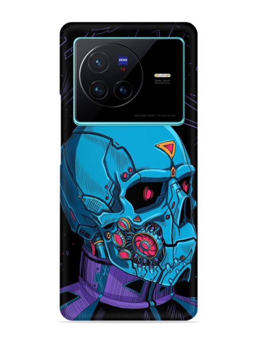 Skull Robo Vector Snap Case for Vivo X80 Zapvi