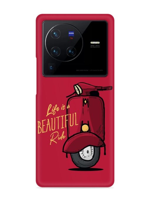 Life Is Beautiful Rides Snap Case for Vivo X80 Pro Zapvi