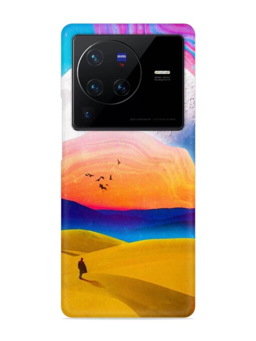 Sandy Desert Snap Case for Vivo X80 Pro Zapvi