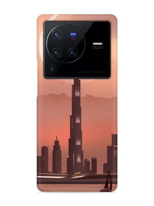 Landmark Burj Khalifa Snap Case for Vivo X80 Pro Zapvi