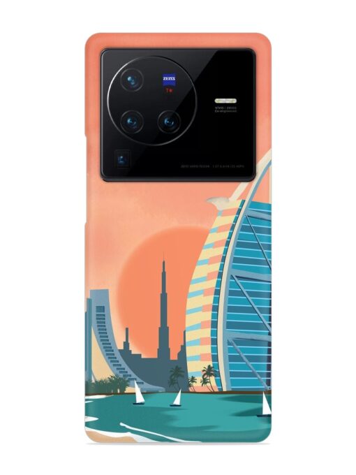 Dubai Architectural Scenery Snap Case for Vivo X80 Pro