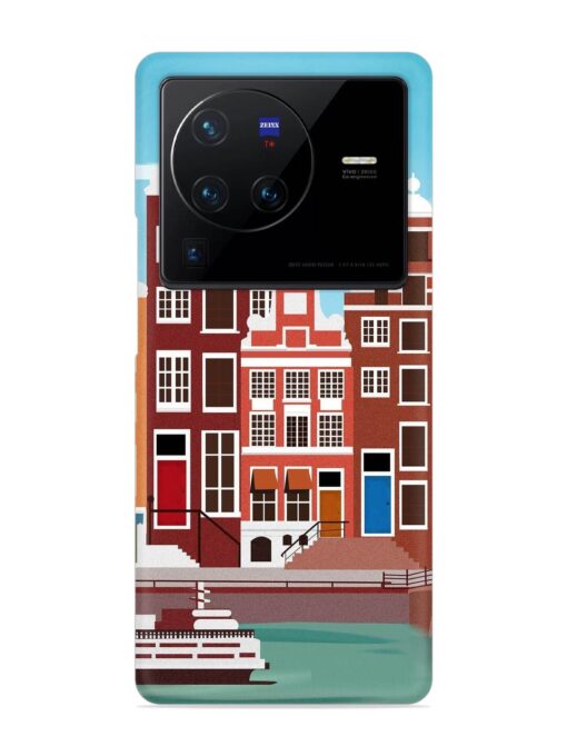 Scenery Architecture Amsterdam Landscape Snap Case for Vivo X80 Pro Zapvi