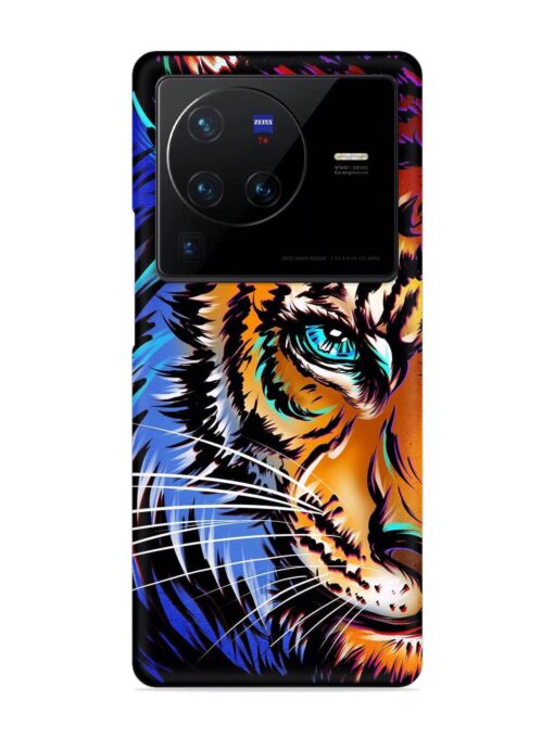 Colorful Lion Art Snap Case for Vivo X80 Pro Zapvi