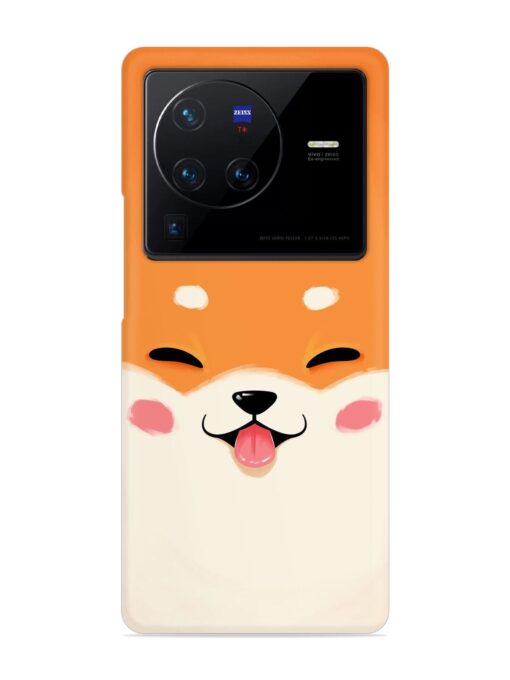 Happy Cat Art Snap Case for Vivo X80 Pro Zapvi