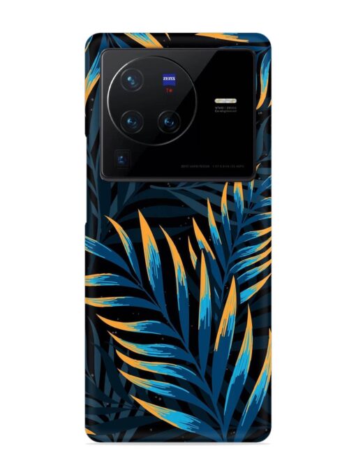 Abstract Leaf Art Snap Case for Vivo X80 Pro Zapvi