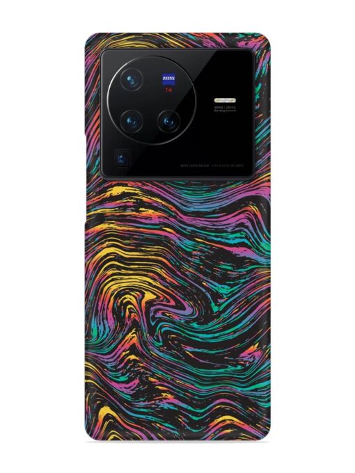 Abstract Liquid Colors Snap Case for Vivo X80 Pro