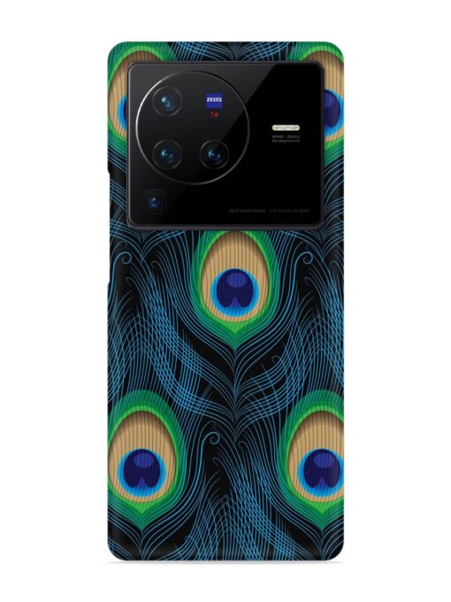 Seamless Pattern Peacock Snap Case for Vivo X80 Pro Zapvi