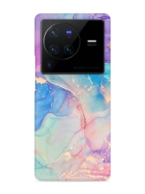 Alcohol Ink Colors Snap Case for Vivo X80 Pro Zapvi