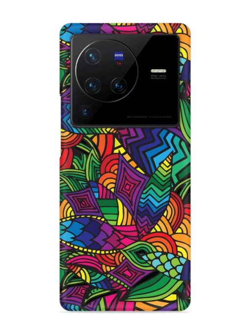 Abstract Multicolor Seamless Snap Case for Vivo X80 Pro