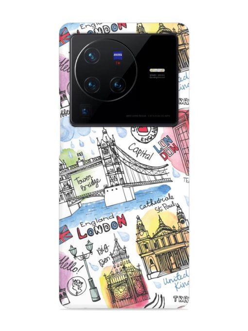 Vector London Landmark Snap Case for Vivo X80 Pro