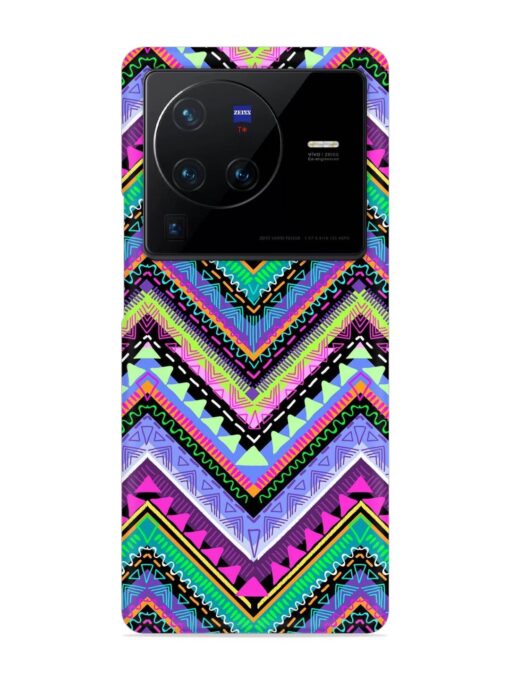 Tribal Aztec Print Snap Case for Vivo X80 Pro