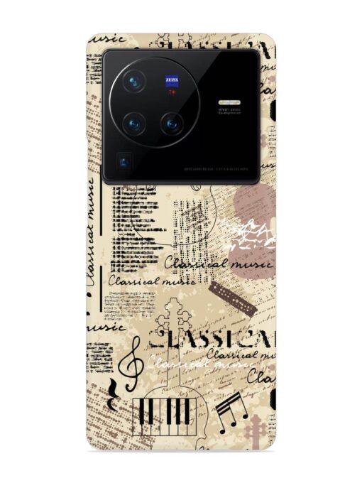 Classical Music Lpattern Snap Case for Vivo X80 Pro Zapvi