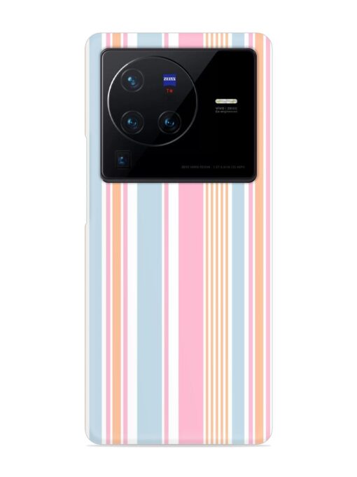 Stripe Seamless Pattern Snap Case for Vivo X80 Pro Zapvi