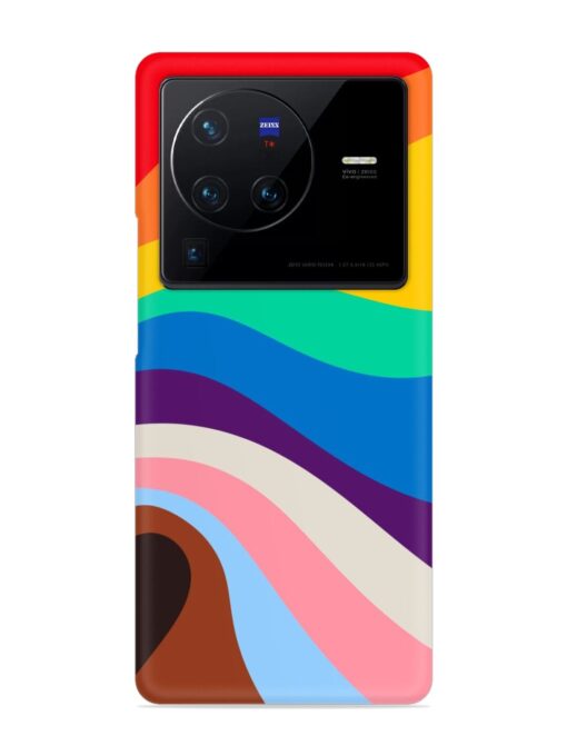 Minimal Pride Art Snap Case for Vivo X80 Pro Zapvi