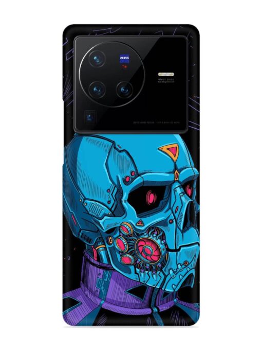 Skull Robo Vector Snap Case for Vivo X80 Pro