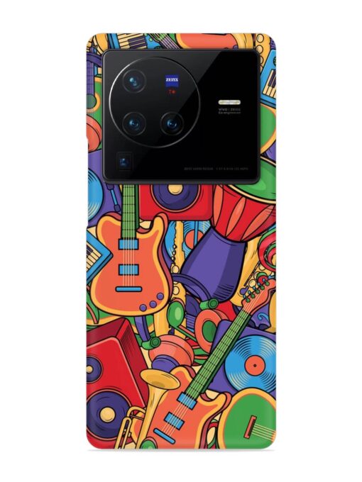 Colorful Music Art Snap Case for Vivo X80 Pro Zapvi