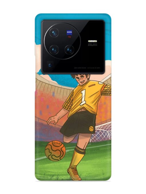 Soccer Kick Snap Case for Vivo X80 Pro Zapvi