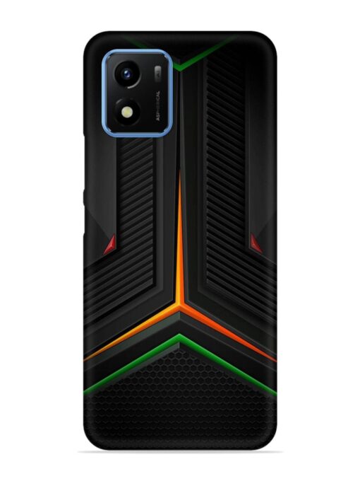 Orange Triangle Light Snap Case for Vivo Y01 Zapvi