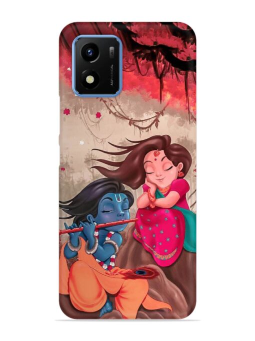 Radhe Krishna Water Art Snap Case for Vivo Y01 Zapvi