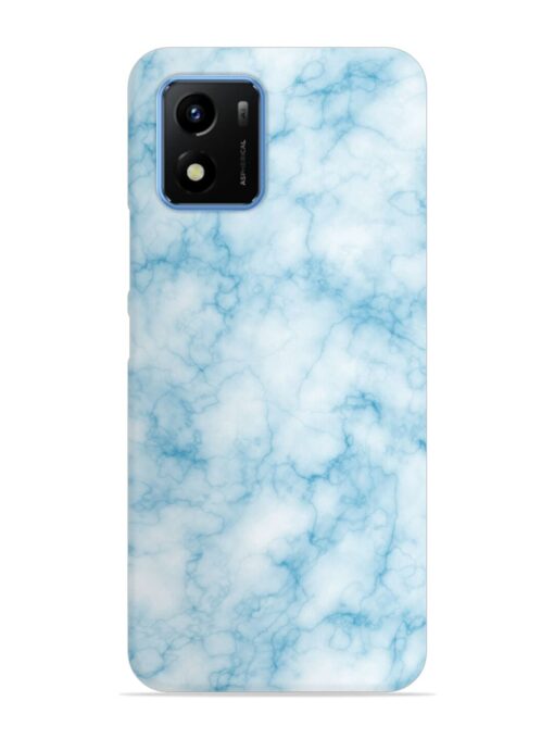 Blue White Natural Marble Snap Case for Vivo Y01