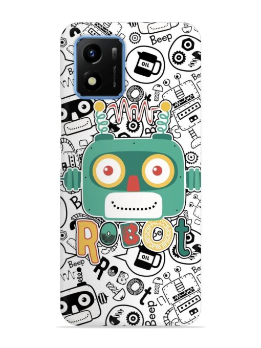 Robot Modern Seamless Pattern Snap Case for Vivo Y01