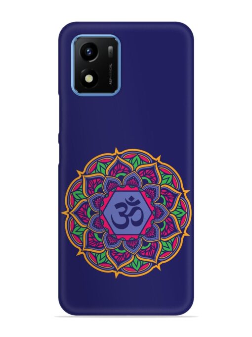 Om Mandala Art Blue Snap Case for Vivo Y01 Zapvi