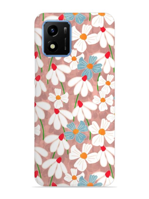 Abstract Petal Flowers Snap Case for Vivo Y01 Zapvi