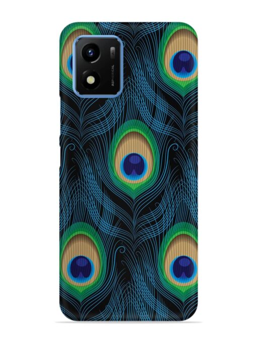 Seamless Pattern Peacock Snap Case for Vivo Y01