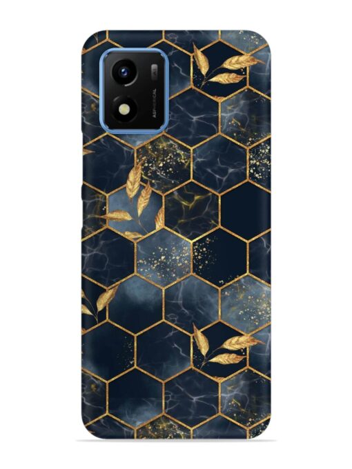 Marble Hexagon Seamless Snap Case for Vivo Y01 Zapvi