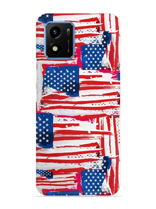 Usa Flag Seamless Snap Case for Vivo Y01 Zapvi