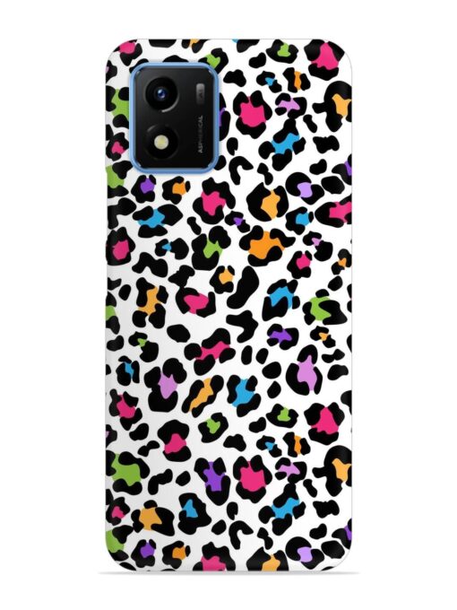 Seamless Leopard Pattern Snap Case for Vivo Y01