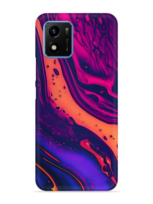 Fluid Blue Pink Art Snap Case for Vivo Y01 Zapvi