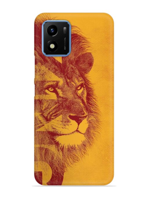 Gold Lion Crown Art Snap Case for Vivo Y01