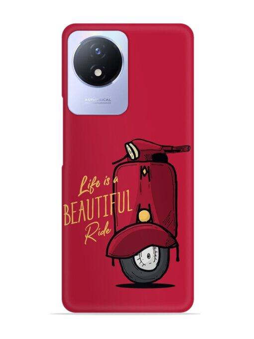 Life Is Beautiful Rides Snap Case for Vivo Y02 Zapvi