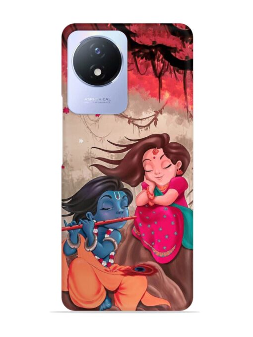 Radhe Krishna Water Art Snap Case for Vivo Y02