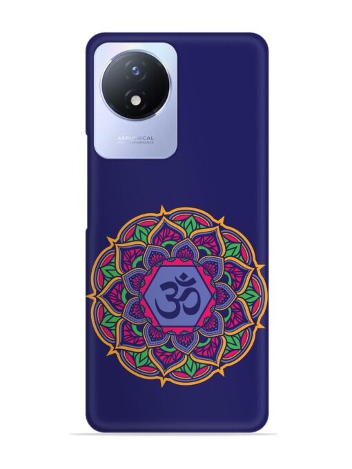 Om Mandala Art Blue Snap Case for Vivo Y02