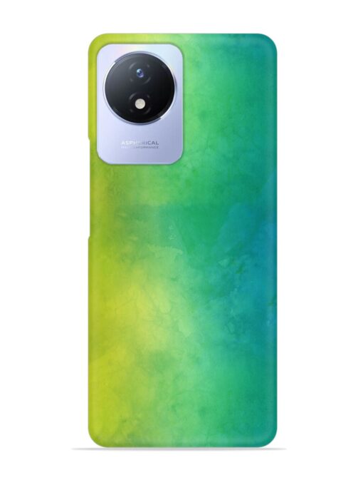 Yellow Green Gradient Snap Case for Vivo Y02 Zapvi