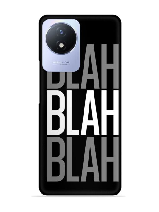 Blah Blah Blah Wallpaper Snap Case for Vivo Y02