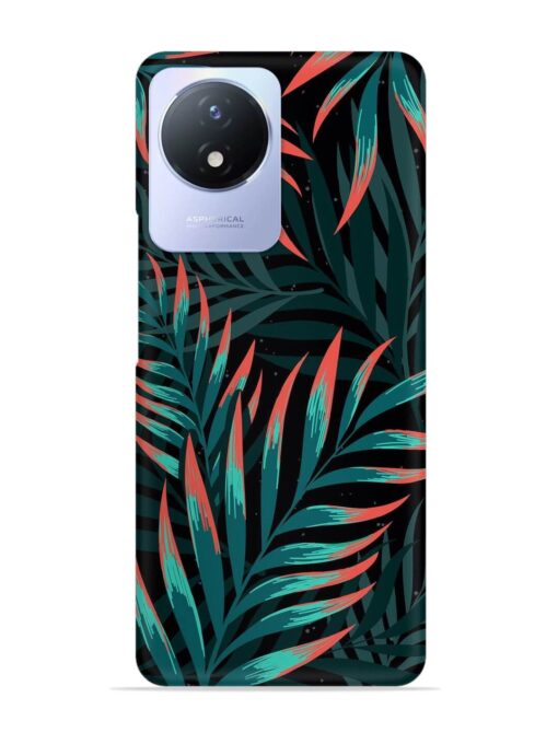 Green Leaf Art Snap Case for Vivo Y02