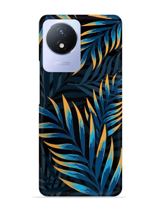 Abstract Leaf Art Snap Case for Vivo Y02 Zapvi