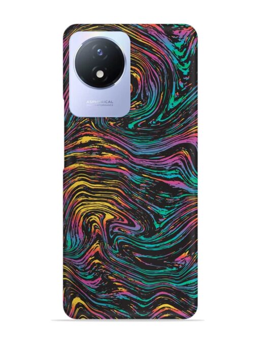 Abstract Liquid Colors Snap Case for Vivo Y02