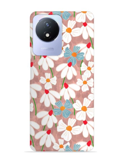 Abstract Petal Flowers Snap Case for Vivo Y02