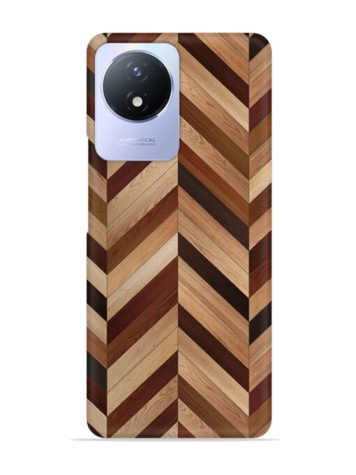 Seamless Wood Parquet Snap Case for Vivo Y02