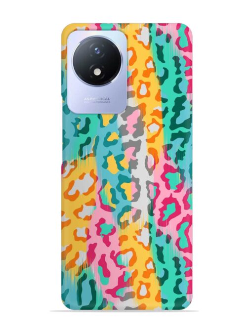 Seamless Vector Colorful Snap Case for Vivo Y02